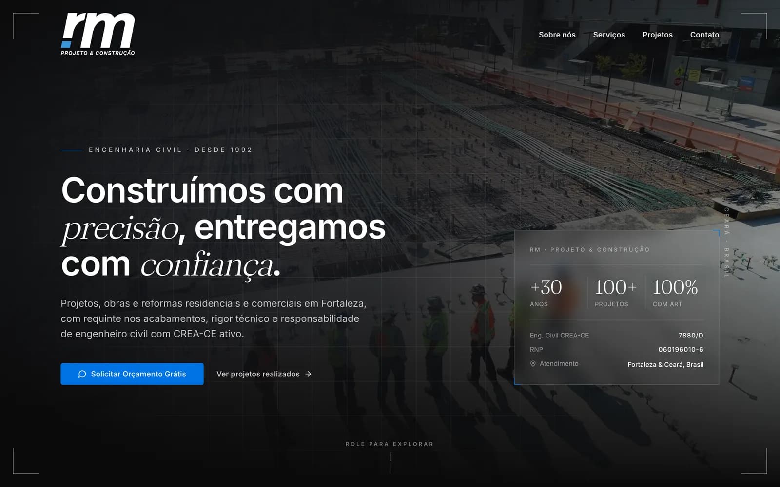 RM Projeto & Construção — visão geral