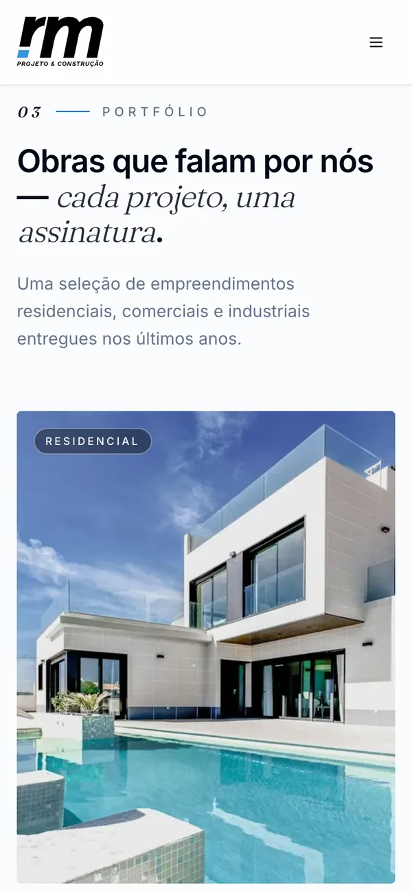 RM Projeto & Construção — detalhe 2